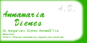 annamaria dienes business card